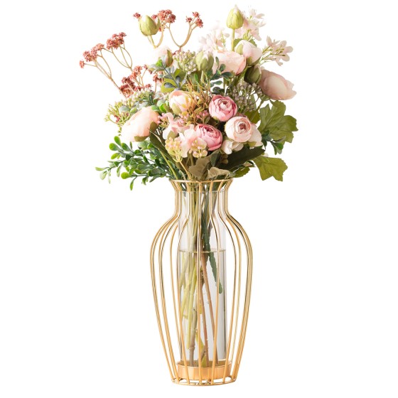 Multifunctional gold vase