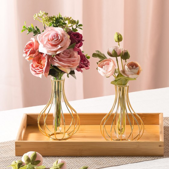 Multifunctional gold vase